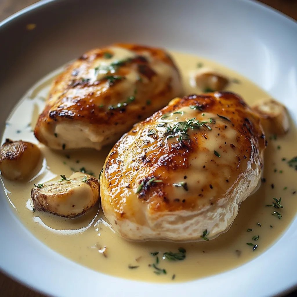 Poulet à la Crème et Moutarde