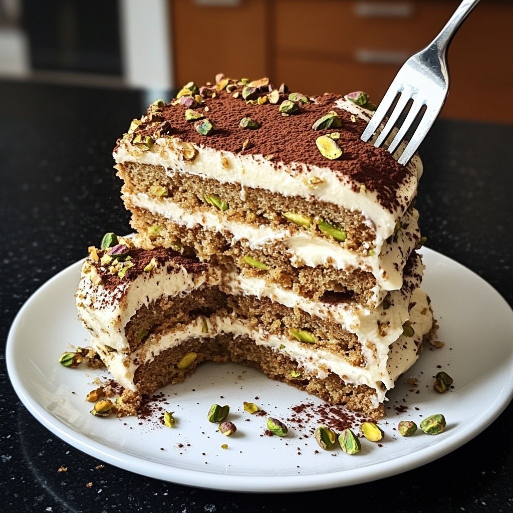 Pistazien-Tiramisu ohne Alkohol