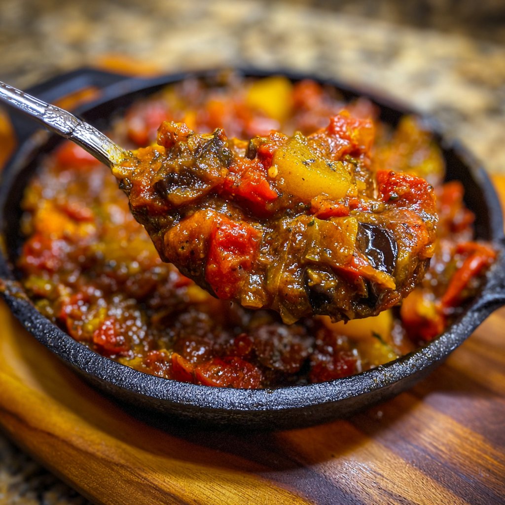 Auberginenragout vegetarisch