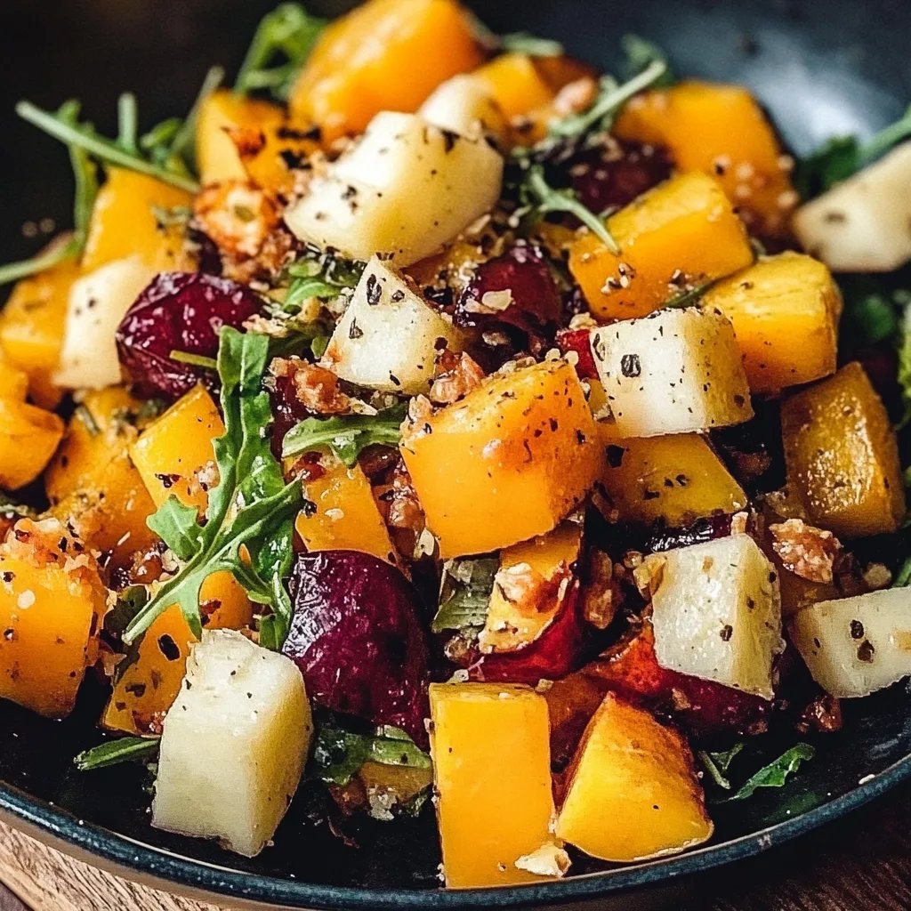 Herbst-Ernte-Salat – Voller Farben und Aromen!