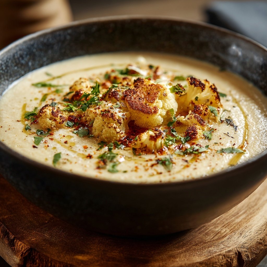 Blumenkohlsuppe cremig vegan