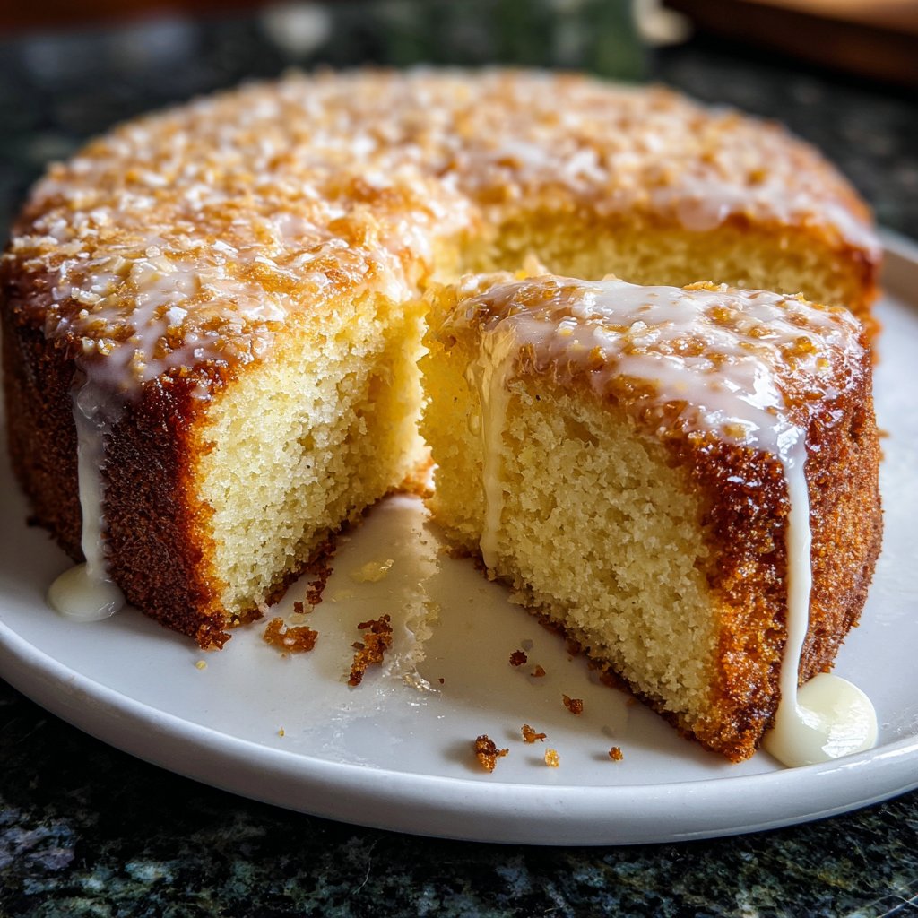 Zitronenkuchen mit Kokos