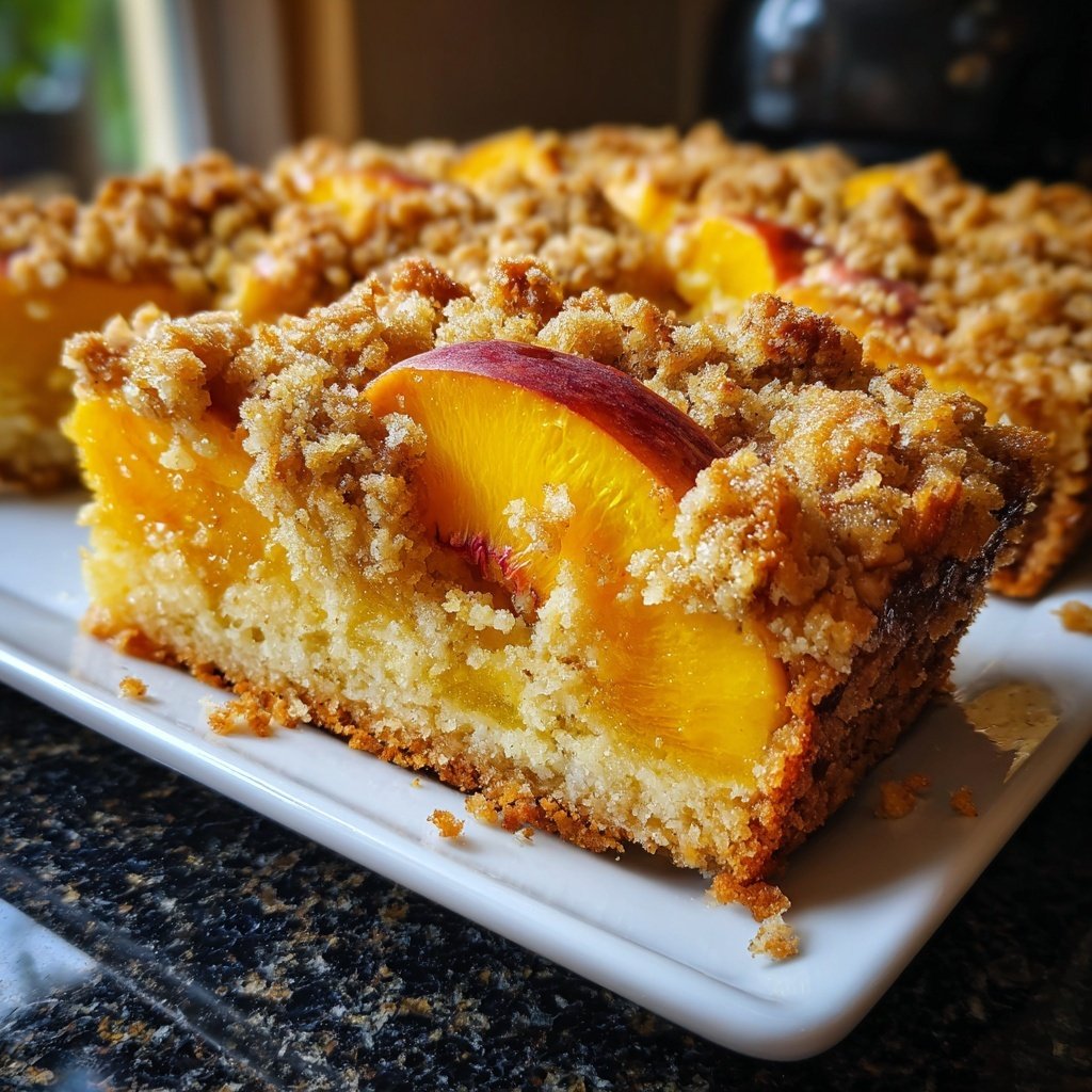 Streuselkuchen Mit Pfirsich