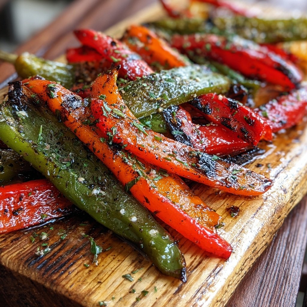 Grill Beilagen Mit Paprika Streifen