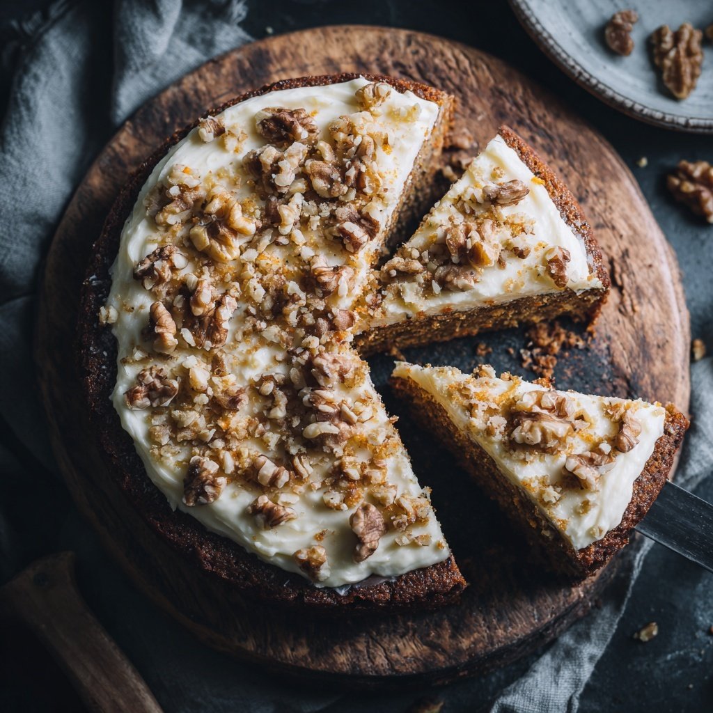 Saftiger Karottenkuchen Mit Frischkäse