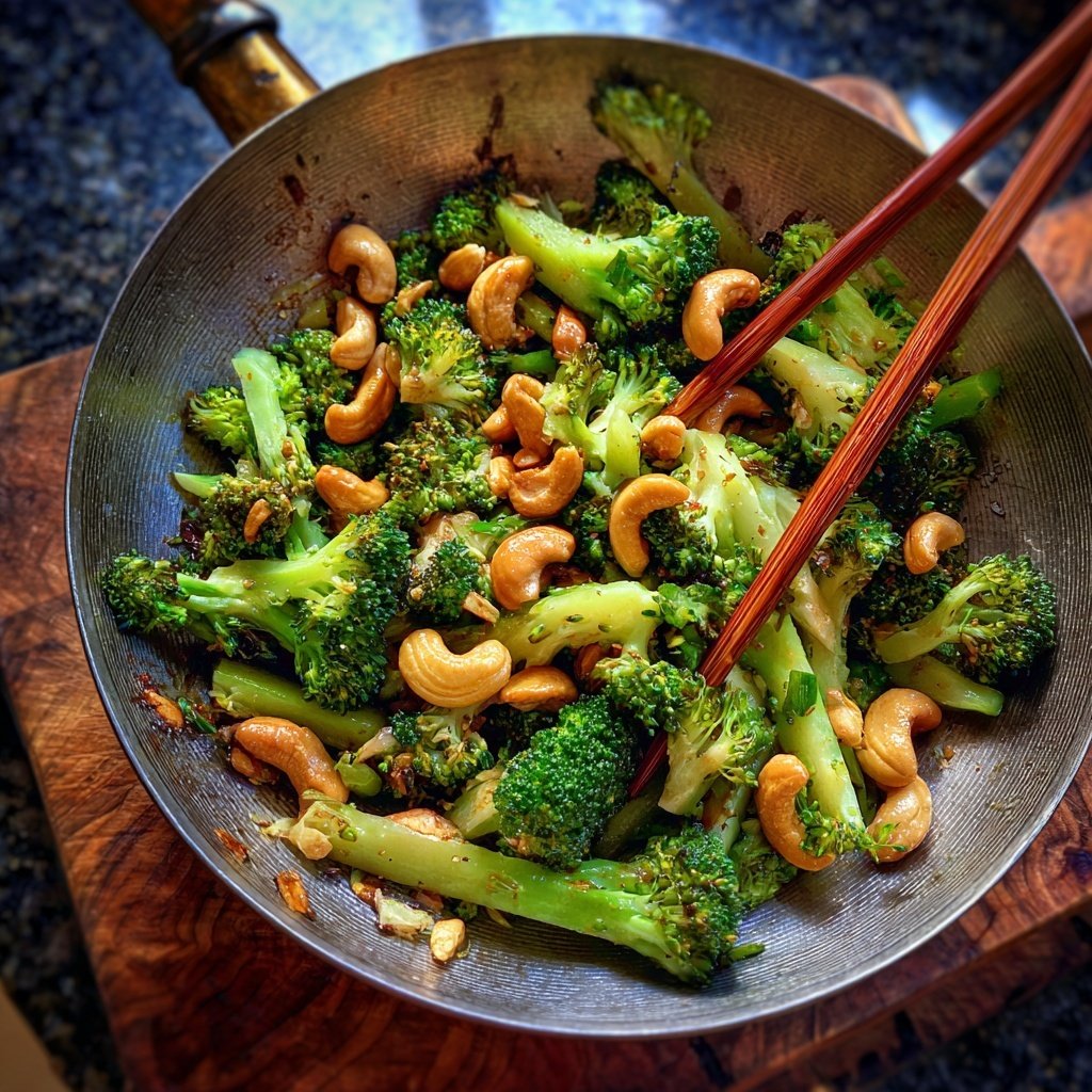 Brokkoli Wok Mit Cashews
