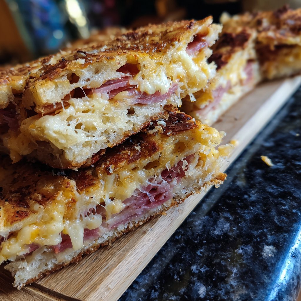 Zupfbrot Mit Schinken Und Käse