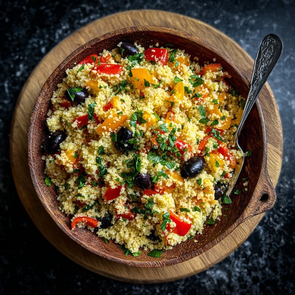 Mediterraner Couscous Salat Zum Grillen
