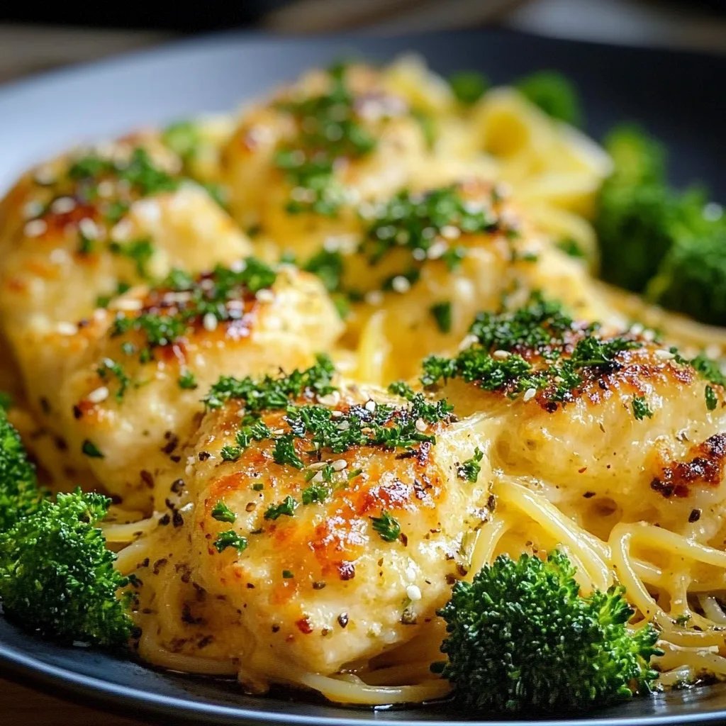 Knoblauch Parmesan Brokkoli