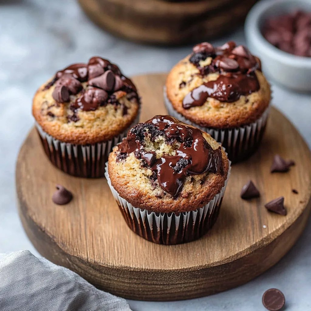 Kirsch-Schokoladen-Muffins mit cremiger Füllung