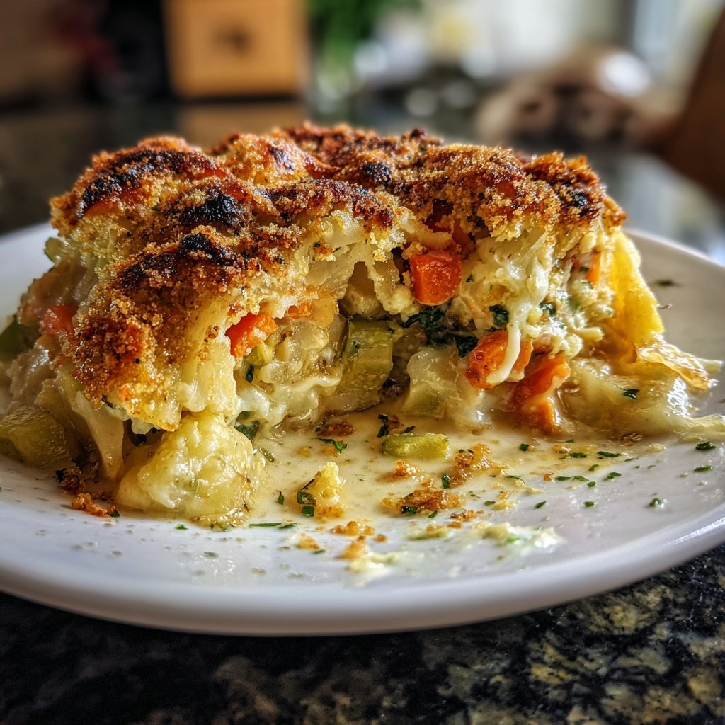 Gemüseauflauf mit Blumenkohl