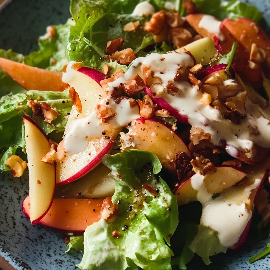 Chinakohl-Apfel-Salat mit veganem Joghurtdressing